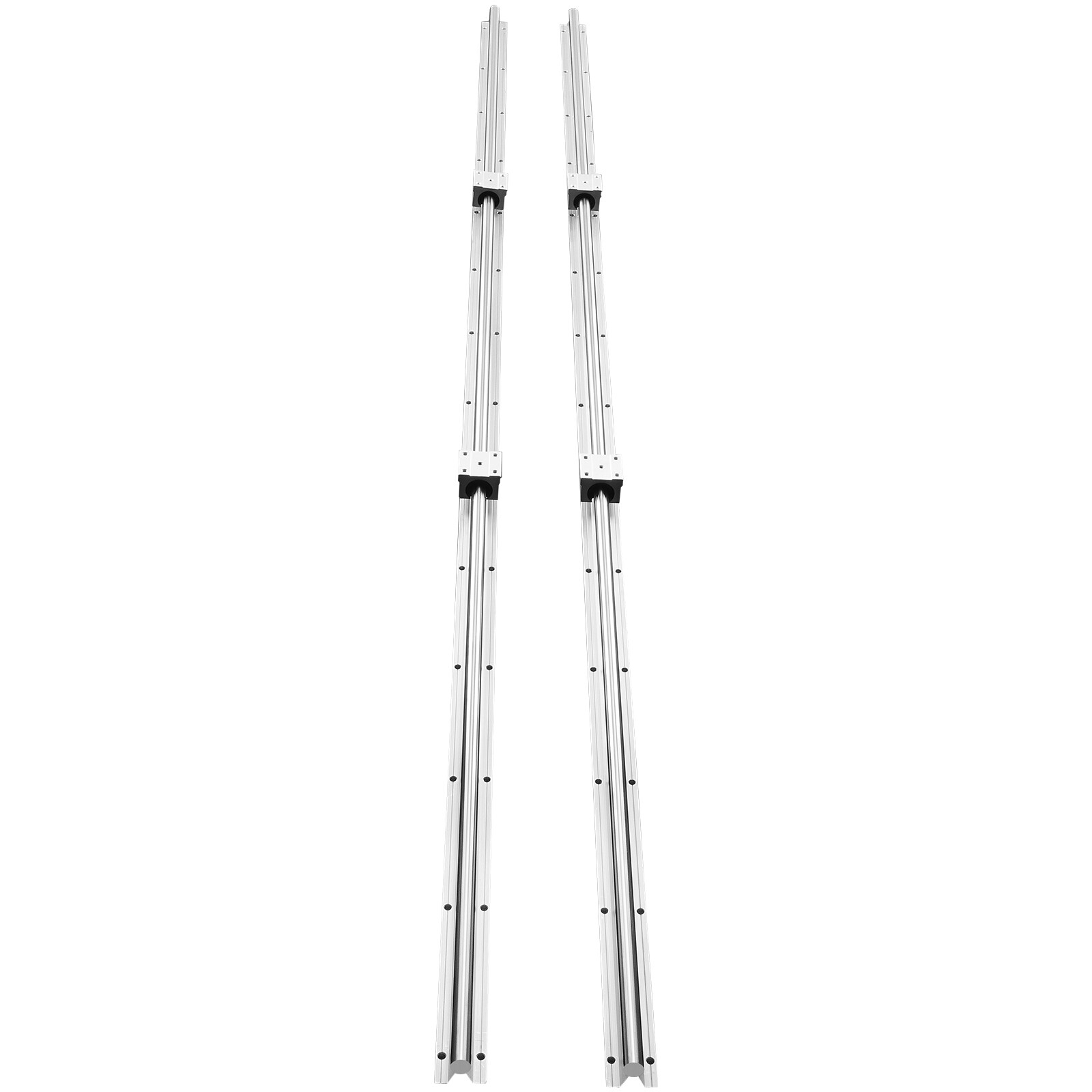 VEVOR 2PCS SBR16 2000mm Linear Guide Rail Slide Rail 4 PCS SBR16UU Bearing Block