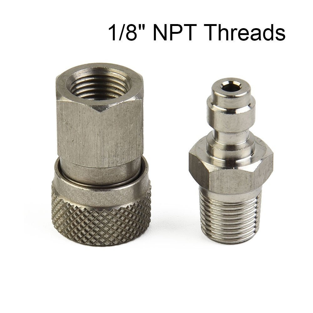 Quick Disconnect 8mm 1/8 Npt Thread Durability Male And Female PCP Paintball