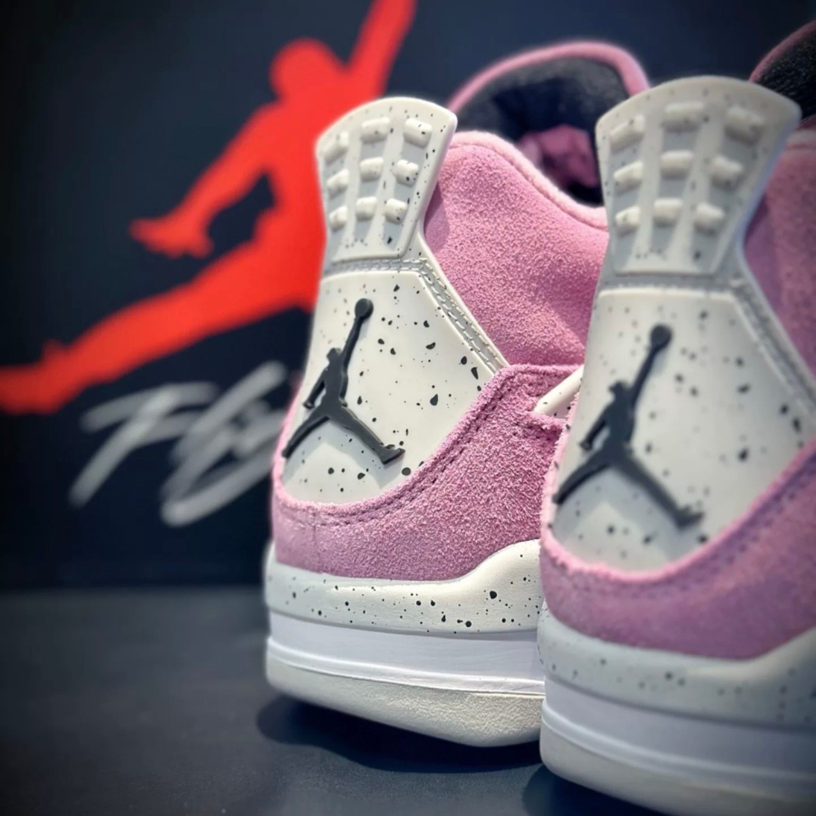 Jordan 4 'Orchid" Retro Mid Top Basketball Men's & Women's Shoes