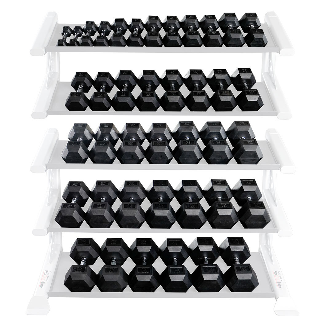 Body-Solid Rubber Coat Hex Dumbbell Sets