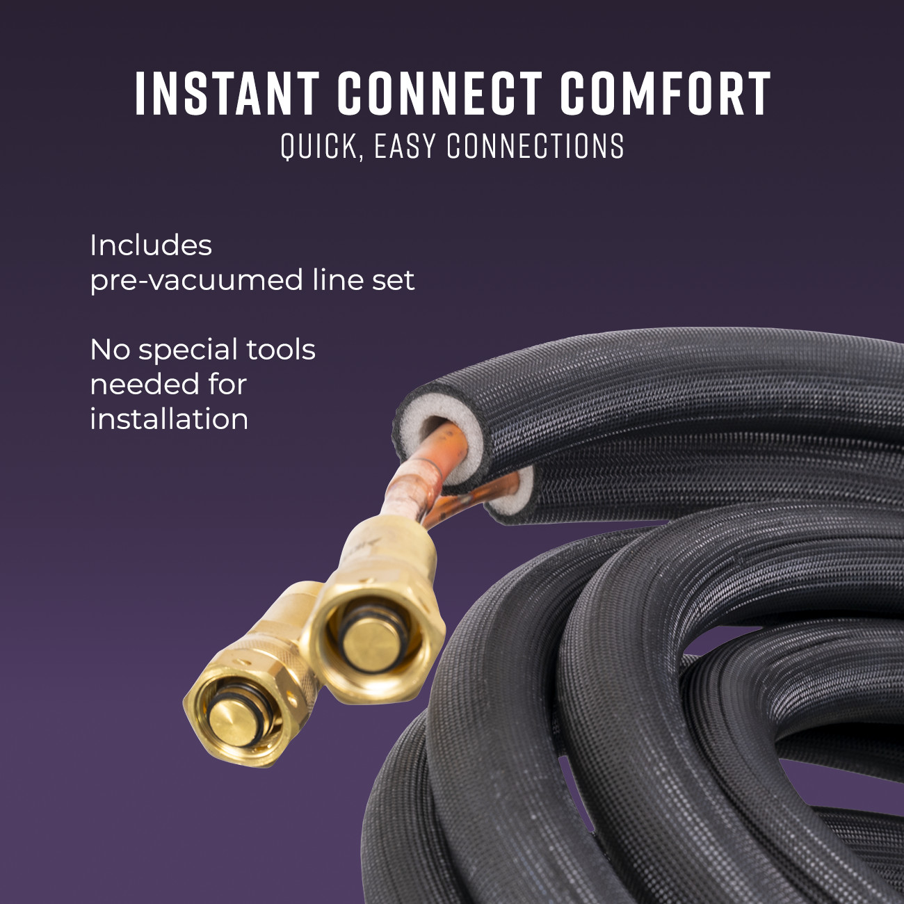 Stealth Solar 12K BTU 22.5 SEER2 Ready Mini Split Heat Pump System 16ft Kit, R32