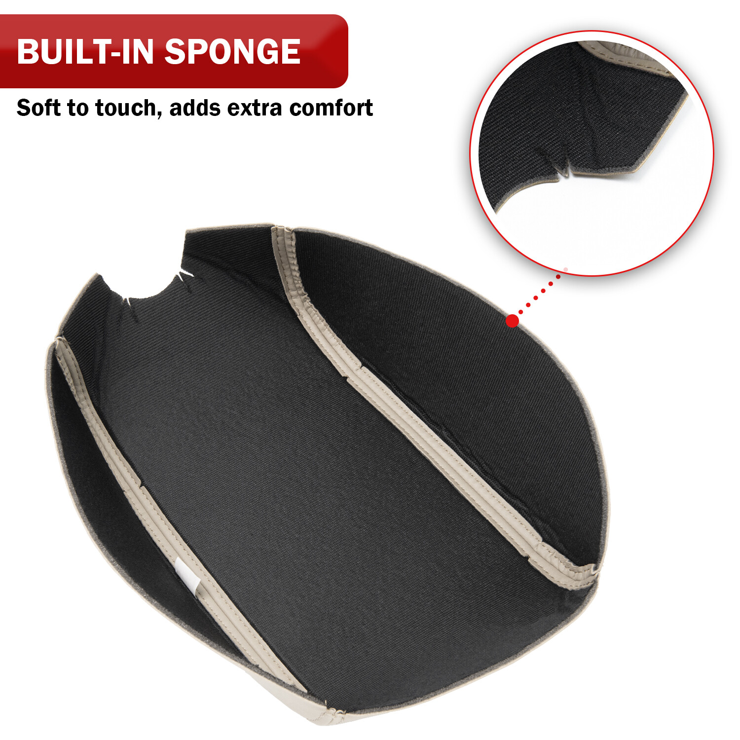 Middle Console Armrest Replacement Cover Beige Tan for Cadillac SRX 2010-2016