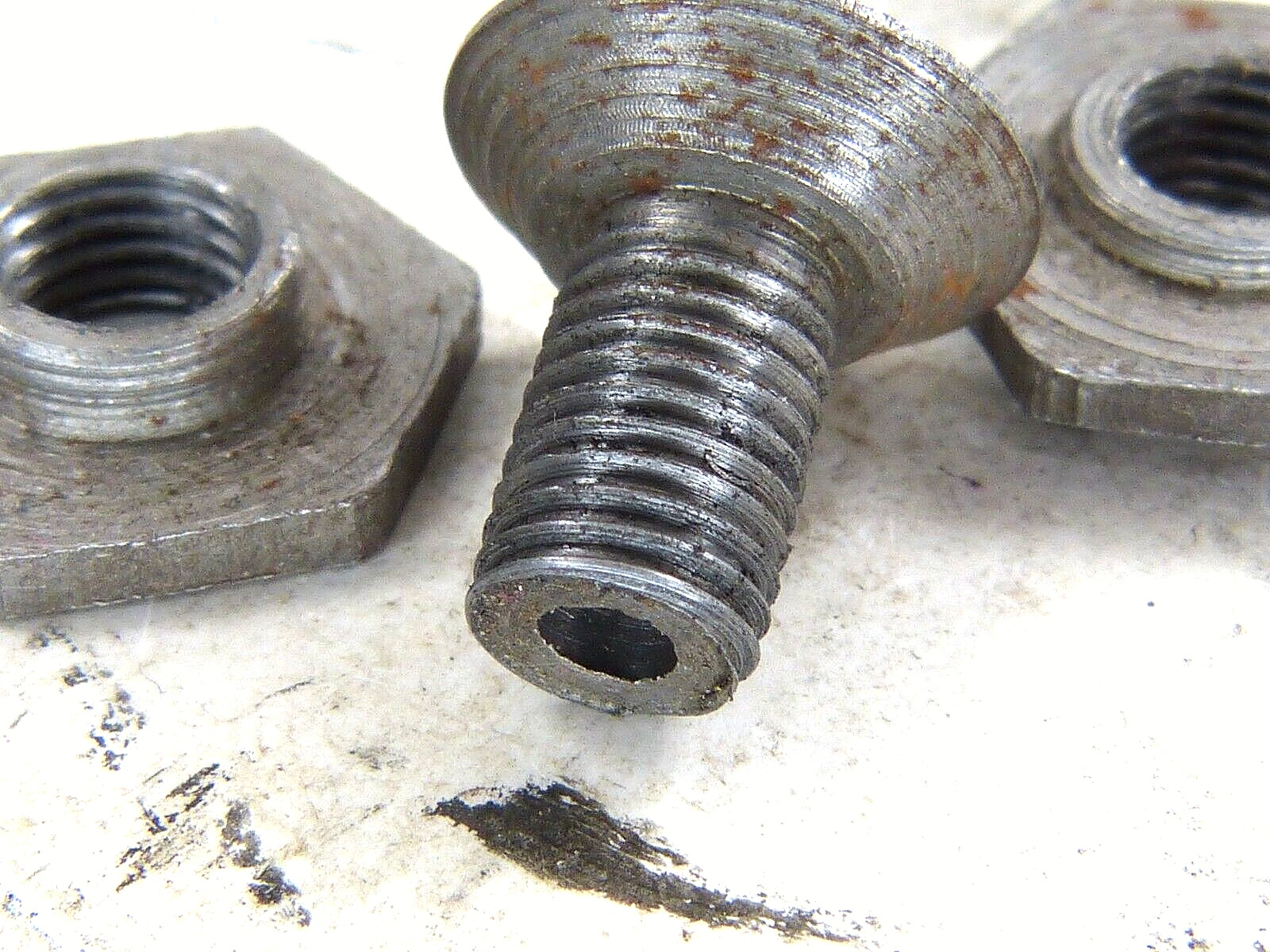 Vintage M38 German Paratrooper Helmet Liner Steel Nuts & Bolts Set Spanner