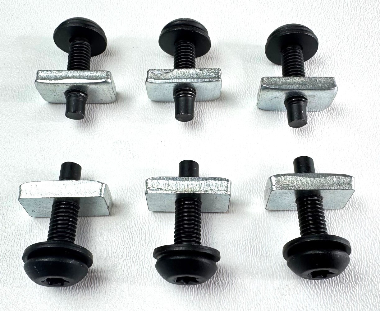 6 ea Hard Top Screws and 6 ea Oblong Nuts Fits 1997 2o 2018 TJ JK Jeep Wranglers