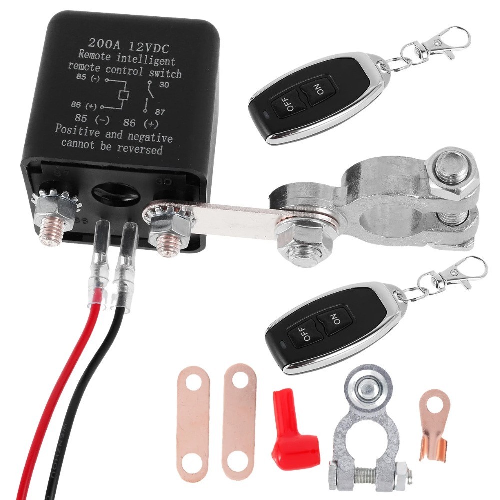 Car Battery Disconnect Switch Remote Control Power Kill Master Isolator Cut Off