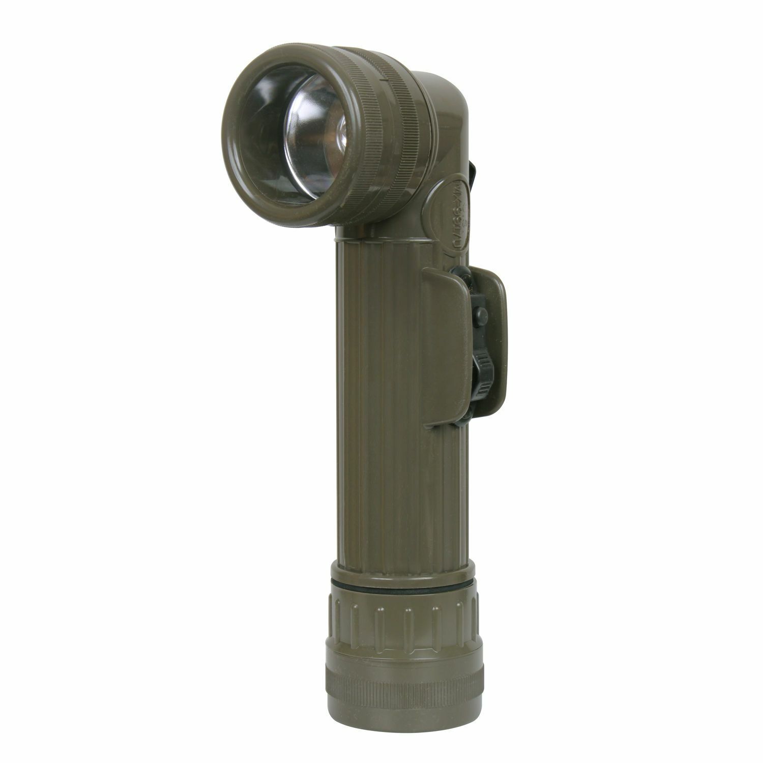 U.S MILITARY ISSUE ANGLE HEAD FLASHLIGHT FULTON MX-991/U OD GREEN U.S.A MADE NEW