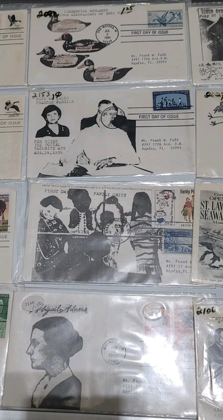 Vintage First Day Cover Lot of 16 1959-1987 USPS FDC Collection