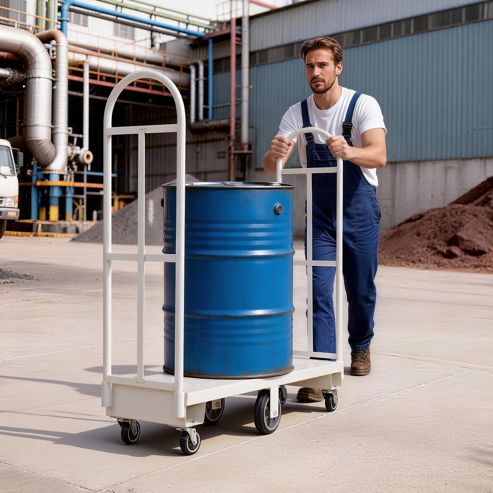 VEVOR U-Boat Platform Truck Dolly 2000 lbs Heavy Duty Hand Truck with Six Wheels