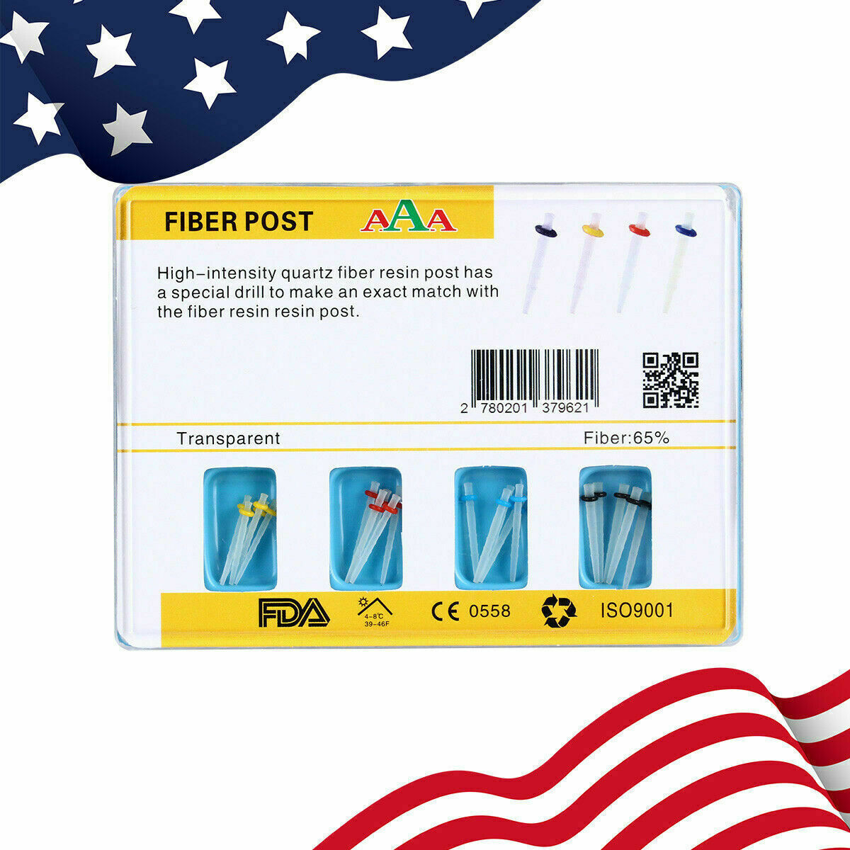 Dental Dentex Dual Cure Composite Resin Core Build A2 A3 /AAA Fiber Post
