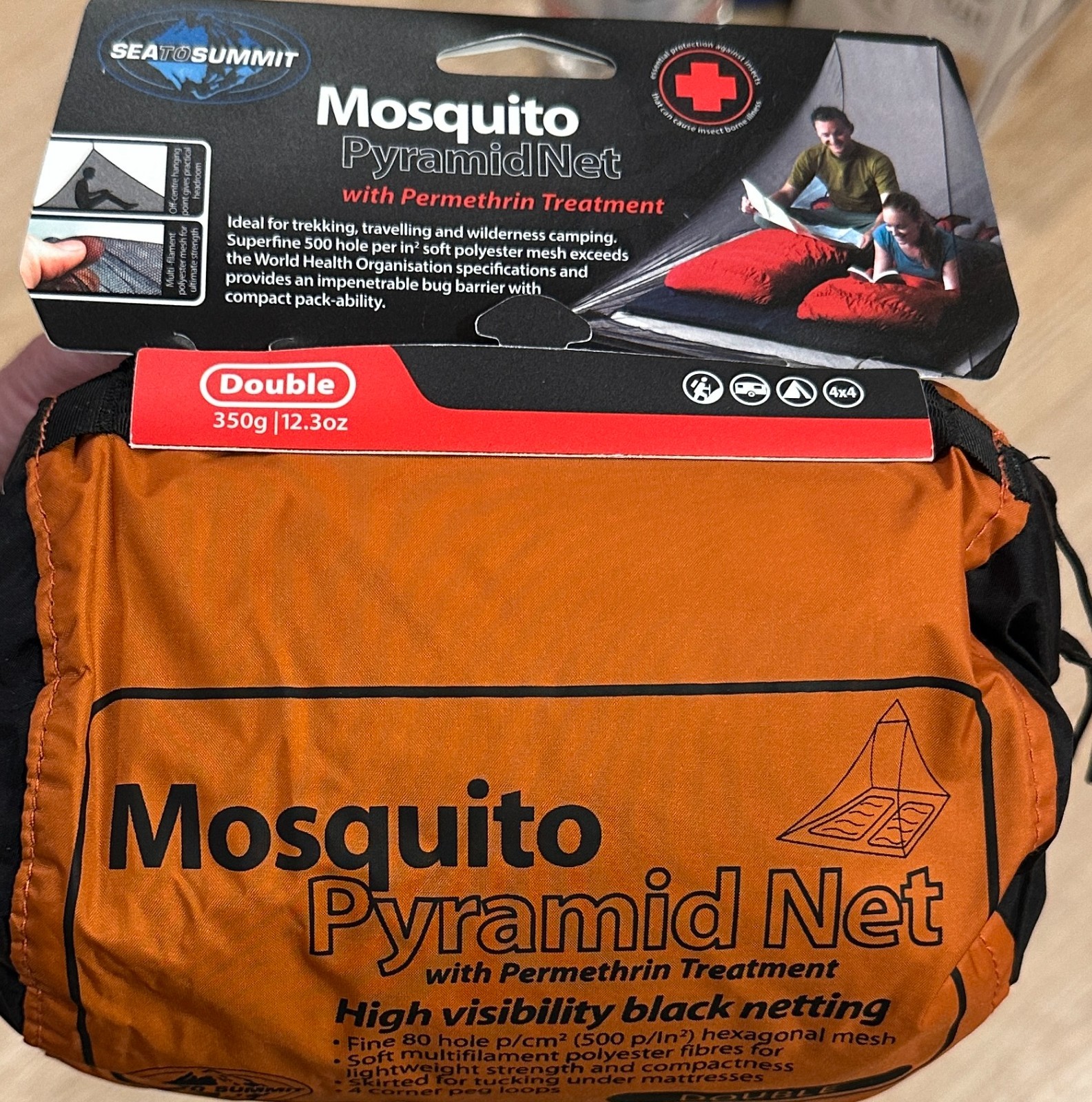 NEW Mosquito Net Sea To Summit Double PyramidNet Mesh 7'10”x5'6"x4’3”  Treated