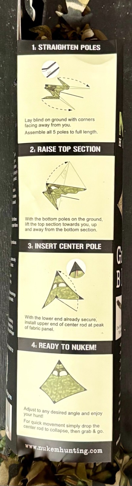 Nukem Hunting Ground Blind Mossy Oak Greenleaf New