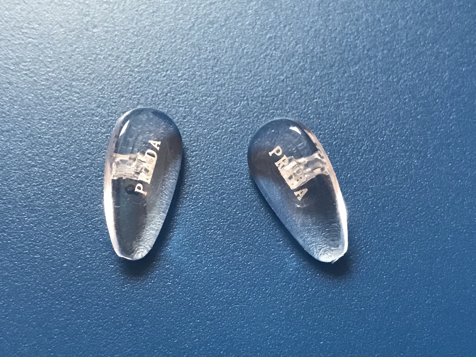 Replacement Screw-in Nose Pads for PRADA Eyeglasses/Sunglasses W/Silver Screws