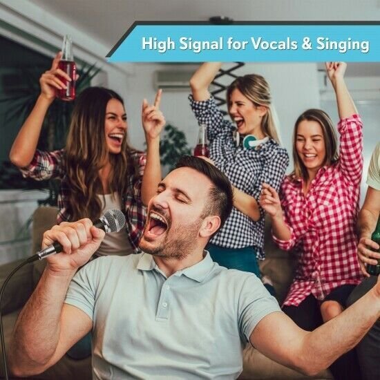 NEW Pyle PDMICKT34 Dynamic Microphone Kit (3) Professional Handheld Mics