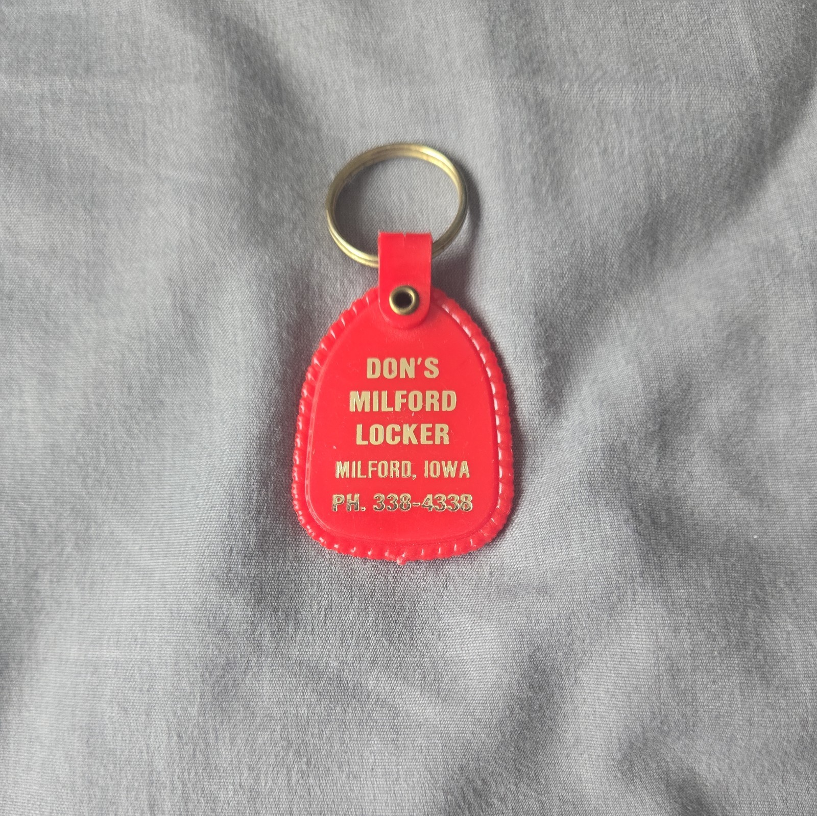 Vintage Don's Milford Locker- Milford, Iowa Advertising Keychain