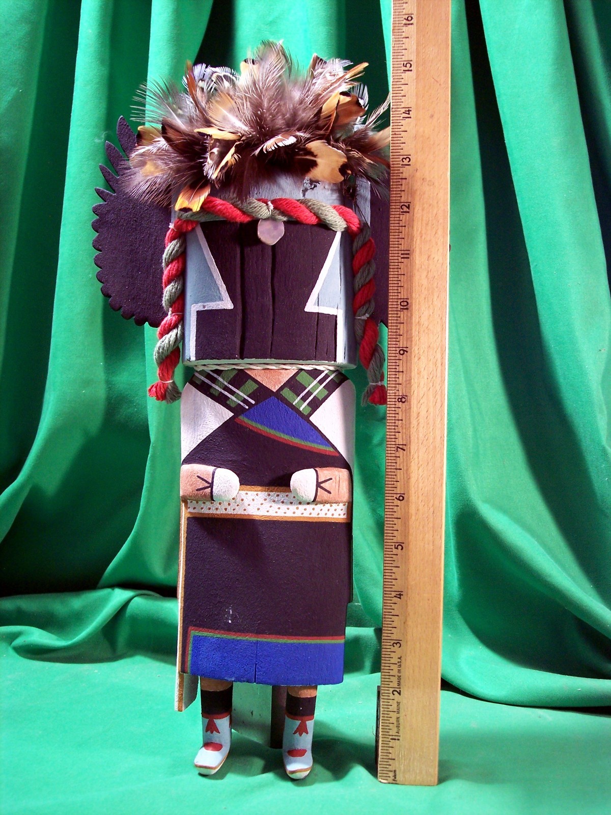 Hopi Kachina Doll - Crow Mother Kachina by Martin Poola - Old Style Beauty!