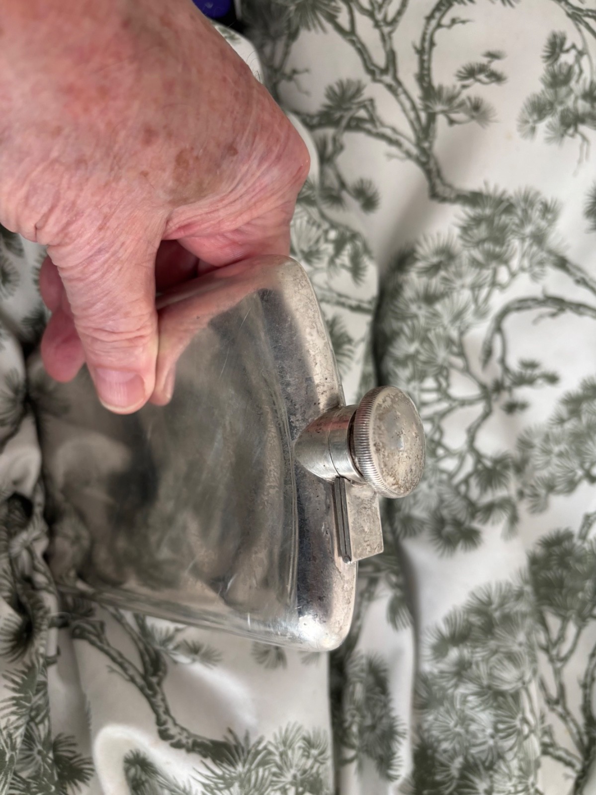 Sterling Silver Large Flask 6.7 Troy Ounces