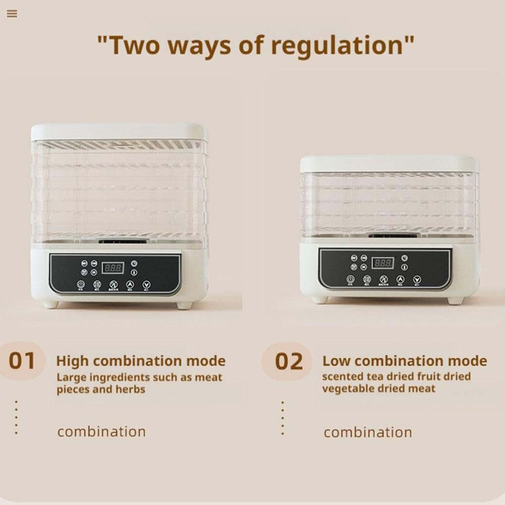 5-Trays Food Dehydrator Machine Adjustable Temperature for Jerky/Fruit/Vegetable