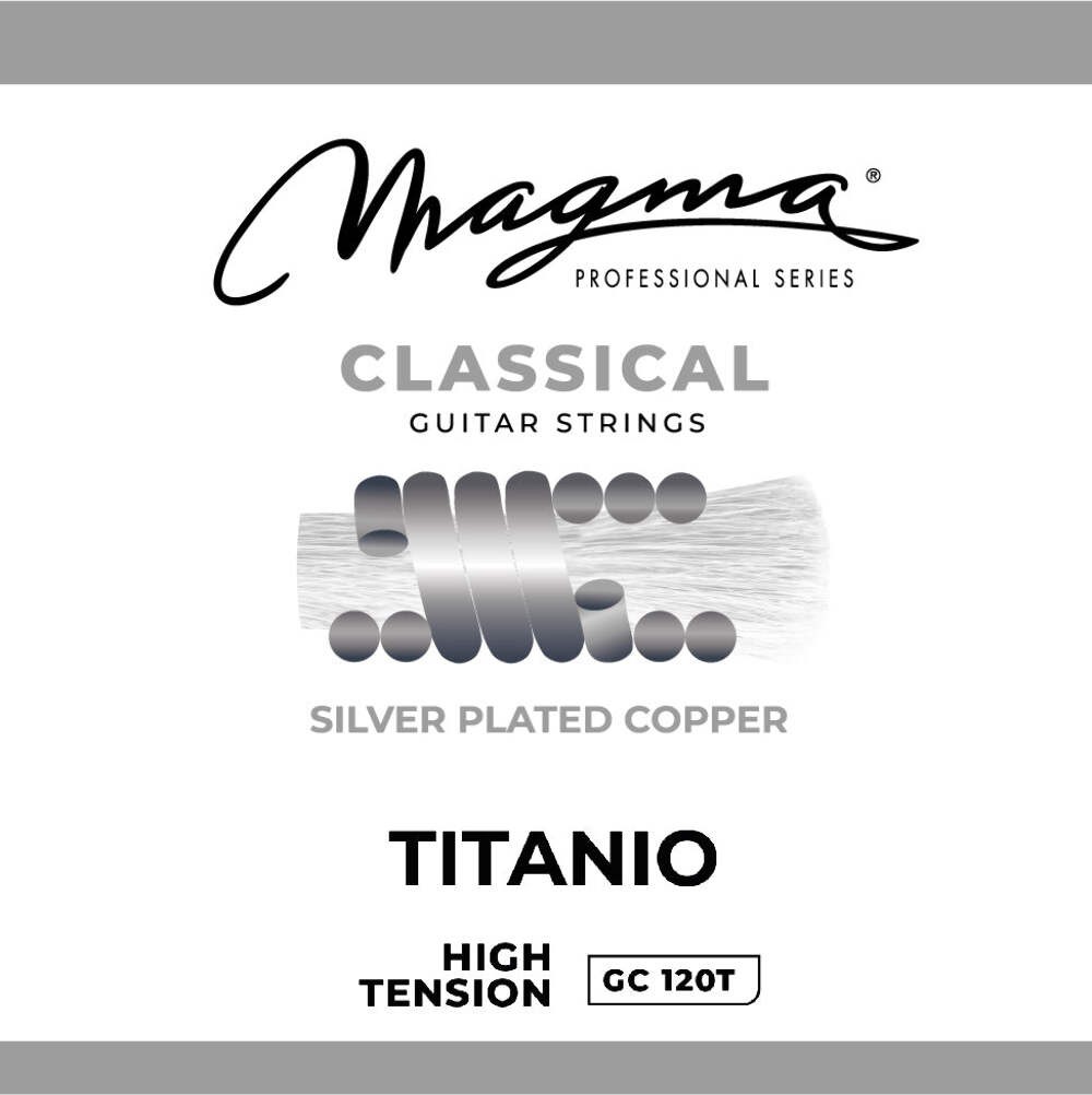Magma Classical Guitar Strings High Tension Titanium Nylon -Silver Plated Copper