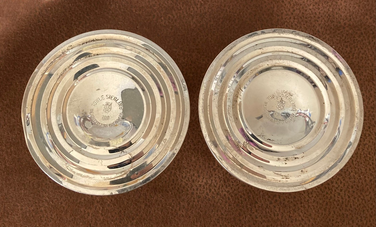 TOWLE Sterling Weighted #700, 2 - Candle Holders