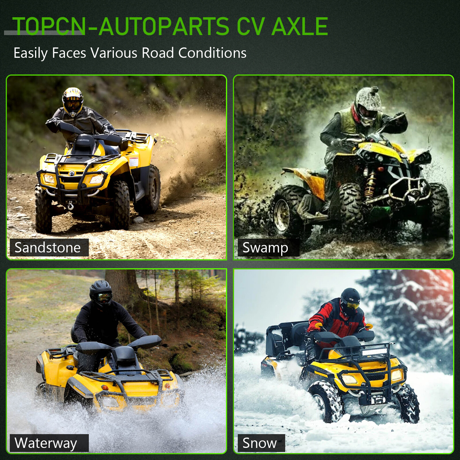 For Honda Foreman 500 TRX500FM Front Left Right 2005 2006 2011 2013 CV Axles