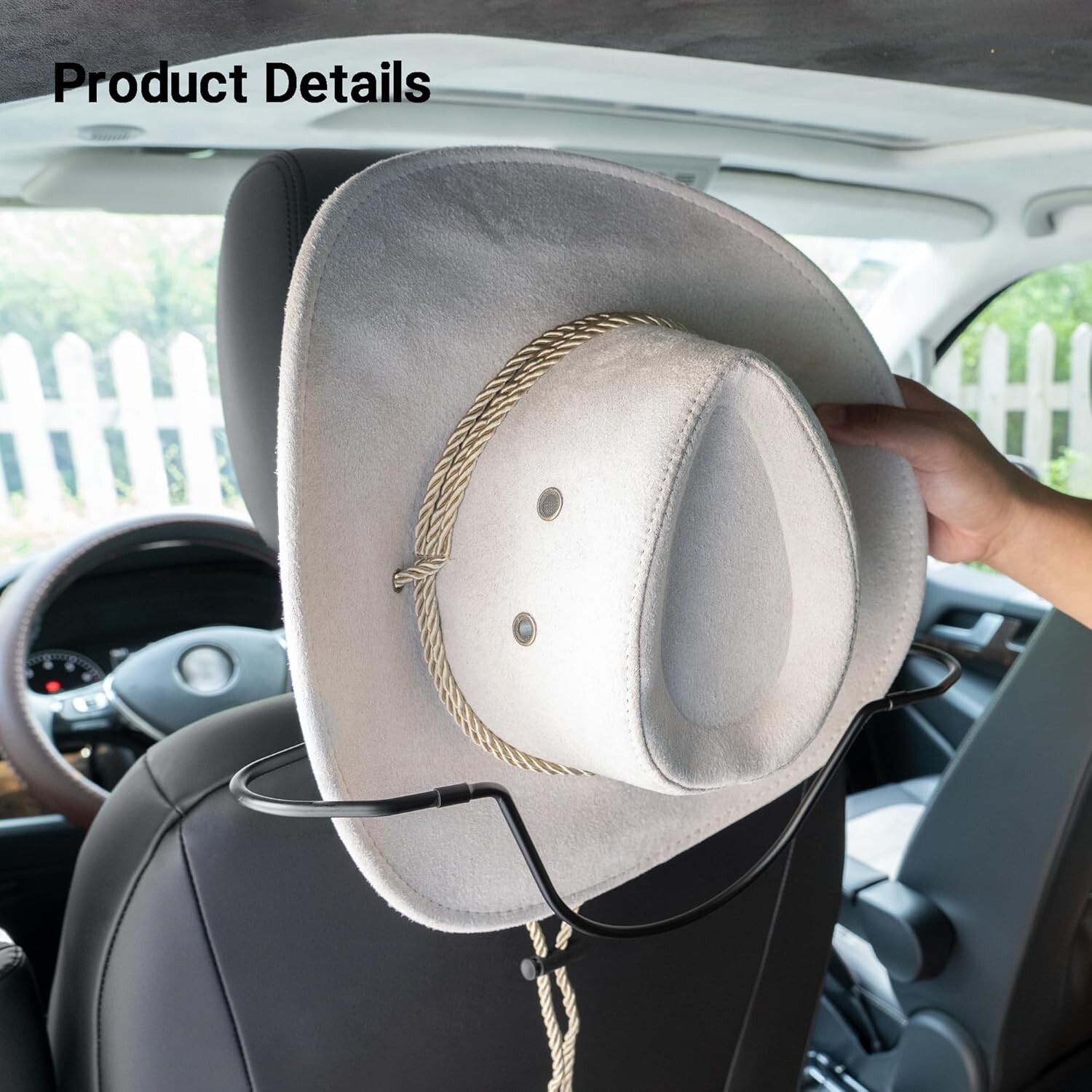 Yuoyar Cowboy Hat Holder for Truck SUV Car - Car hat Holder for Truck to Main...