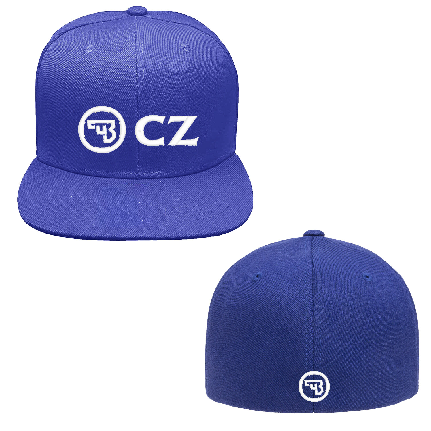 CZ Logo Embroidered Flexfit Hat Front and Back Stitch, Various Colors Available