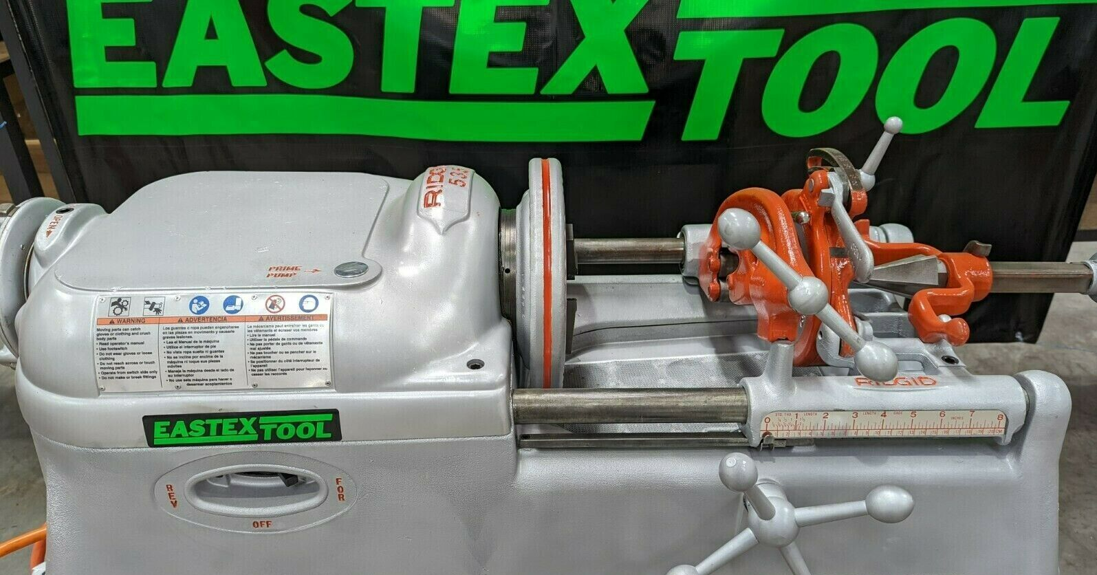 RIDGID 535 PIPE THREADING MACHINE, REFURBISHED by EASTEX TOOL, LLC