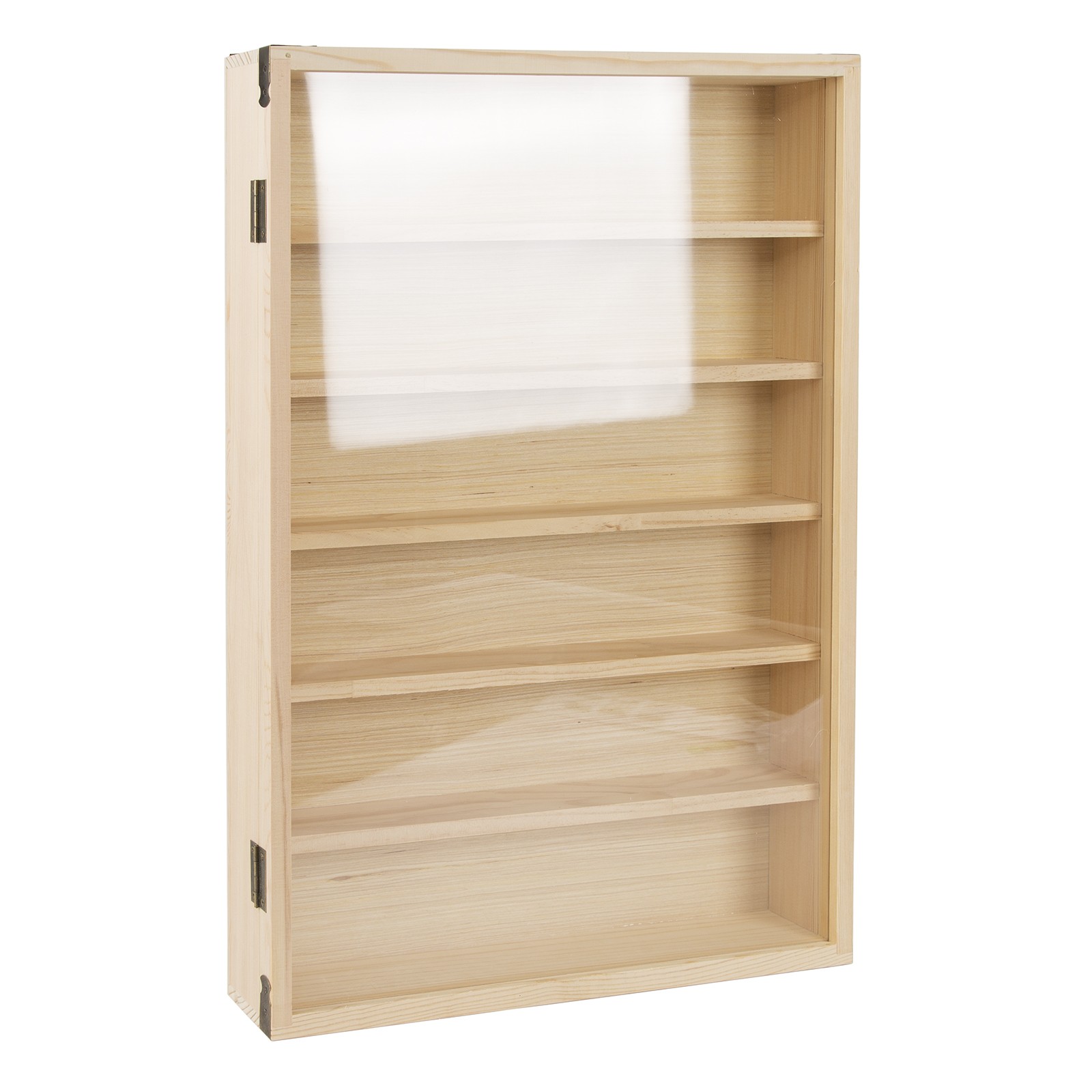 6 Tier Wooden Wall Mounted Display Cabinet Model Toy Collection Locker