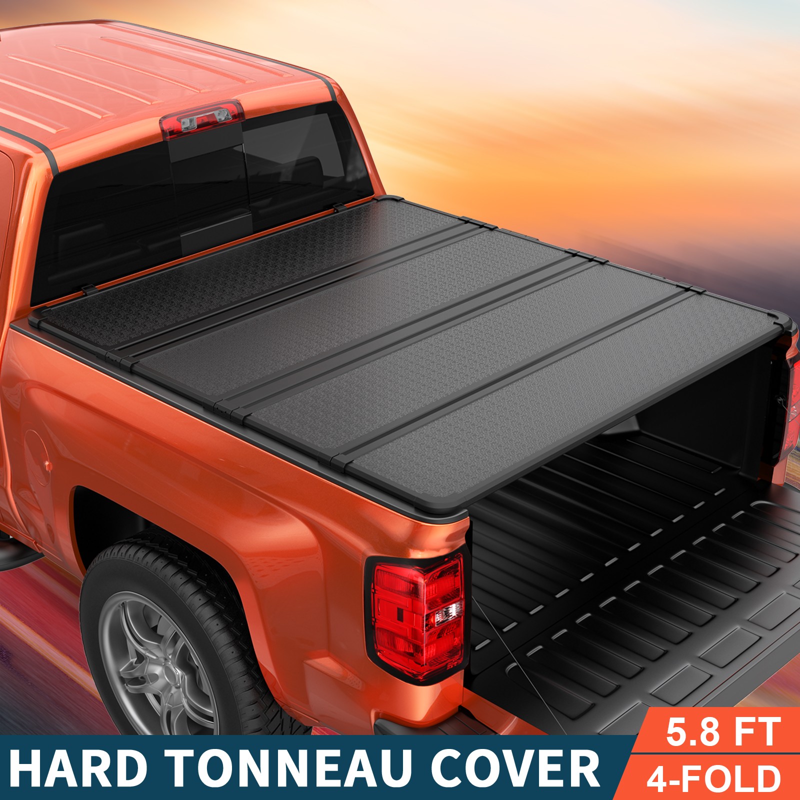 5.7 /5.8FT Tonneau Cover For 2009-2026 Ram 1500 Truck Bed Waterproof