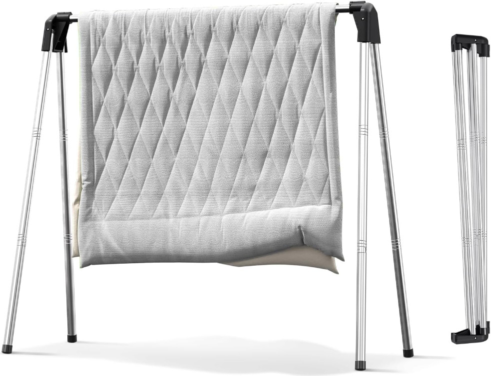 Tendedero Plegable Acero Inox Ropa Portátil Interior Exterior Viaje, Nuevo