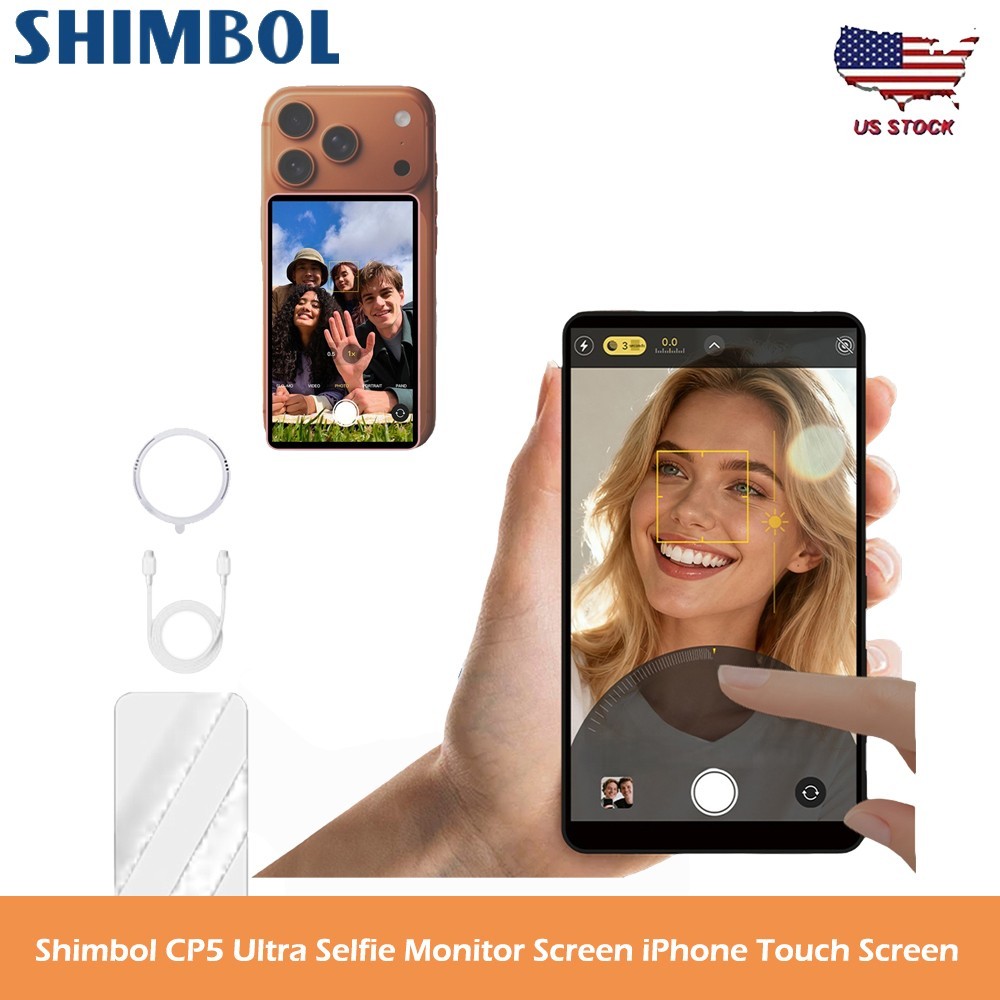 Shimbol CP5 Ultra 5" Vlog Selfie Monitor Screen iPhone Touchscreen Phone Monitor