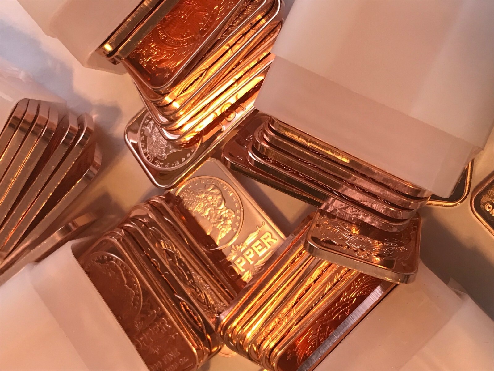 Morgan Dollar Bar 20-PACK Of Copper Bars 1 ounce each, 20 Bars, by REEDERSONG