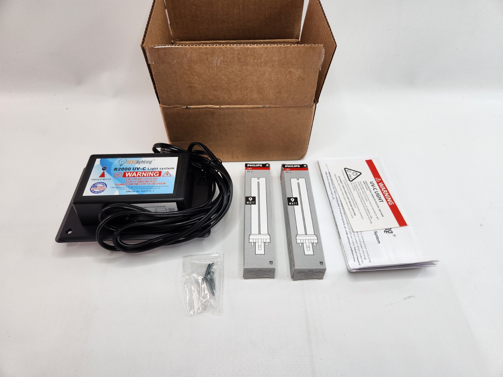 REKO Lighting R2000 Air Purifier Whole House Uv uvc Light in Duct for HVAC