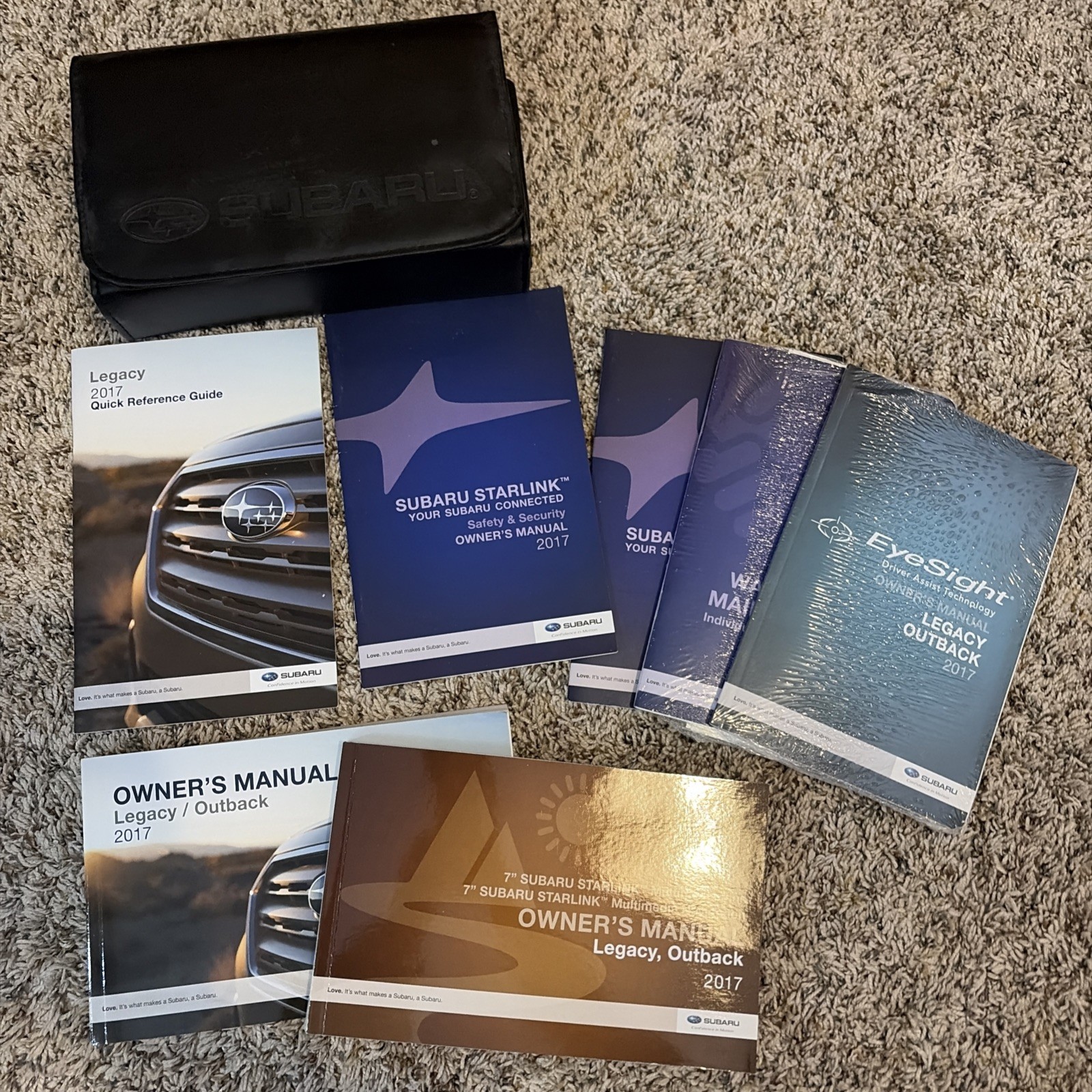 2017 Subaru Legacy Outback Owners Manual With Case Free Shipping A6