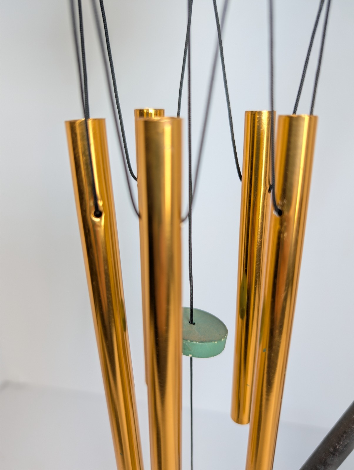 Small Vintage 90s Apple Core Blossom Resin & Copper Wind Chime