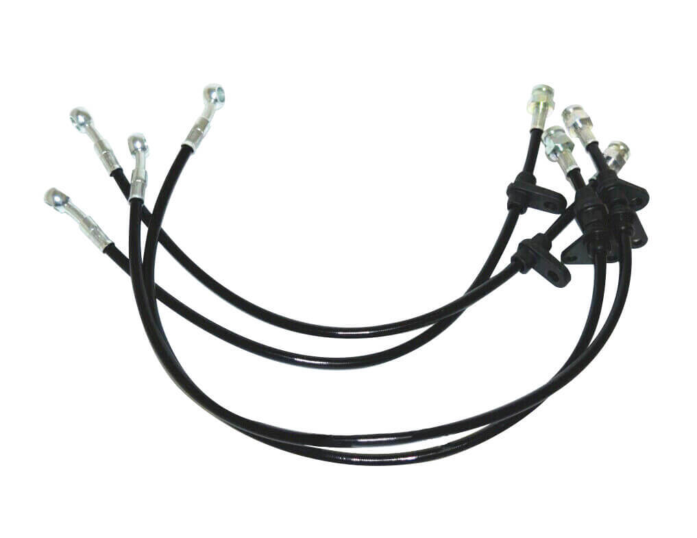 For 88-91 HONDA CR-X/CRX ED8ED9 STAINLESS STEEL HOSE BRAKE LINE FRONT REAR