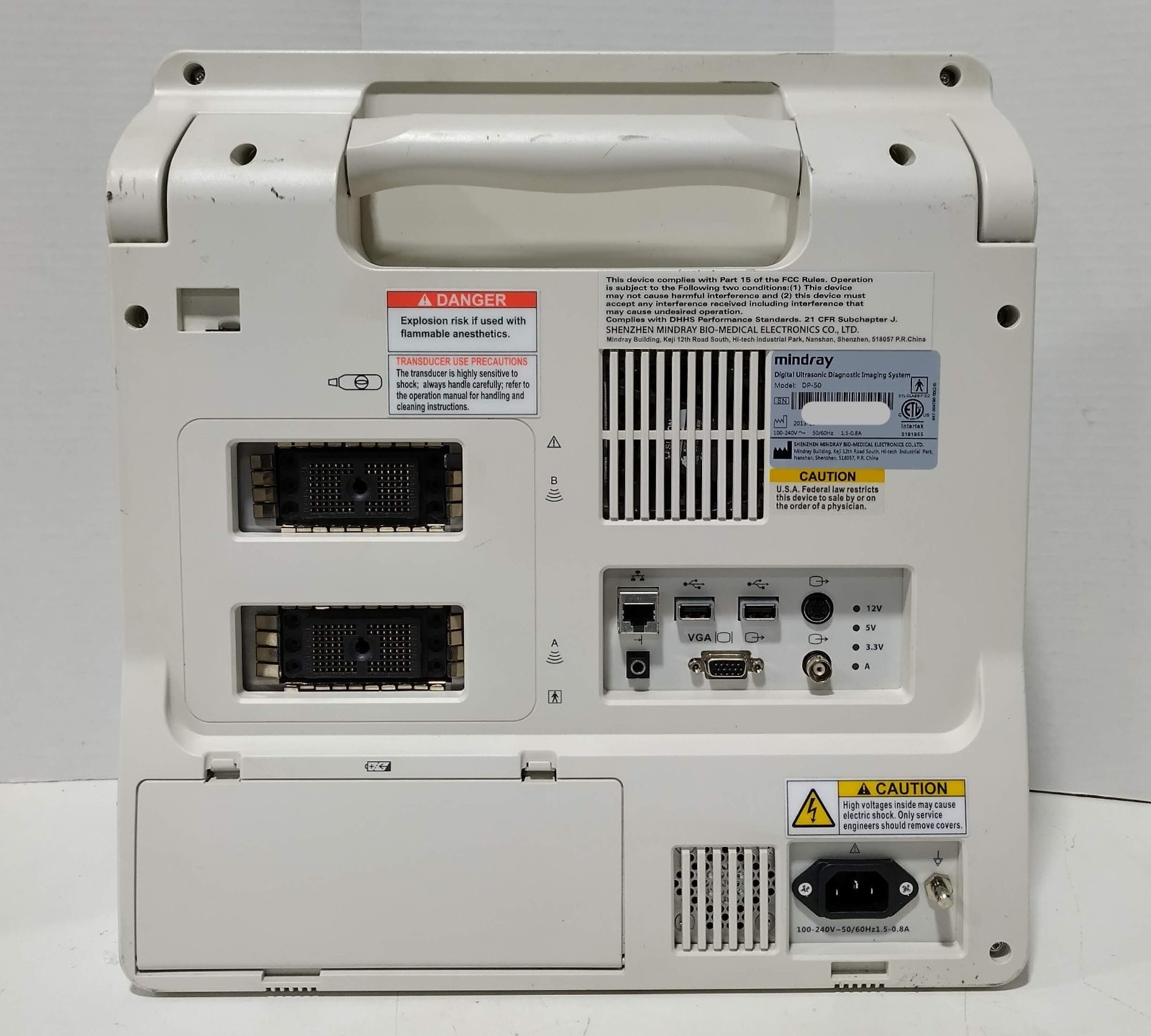 Mindray DP-50 Digital Ultrasound Imaging System w/Ultrasonic Transducer No HDD