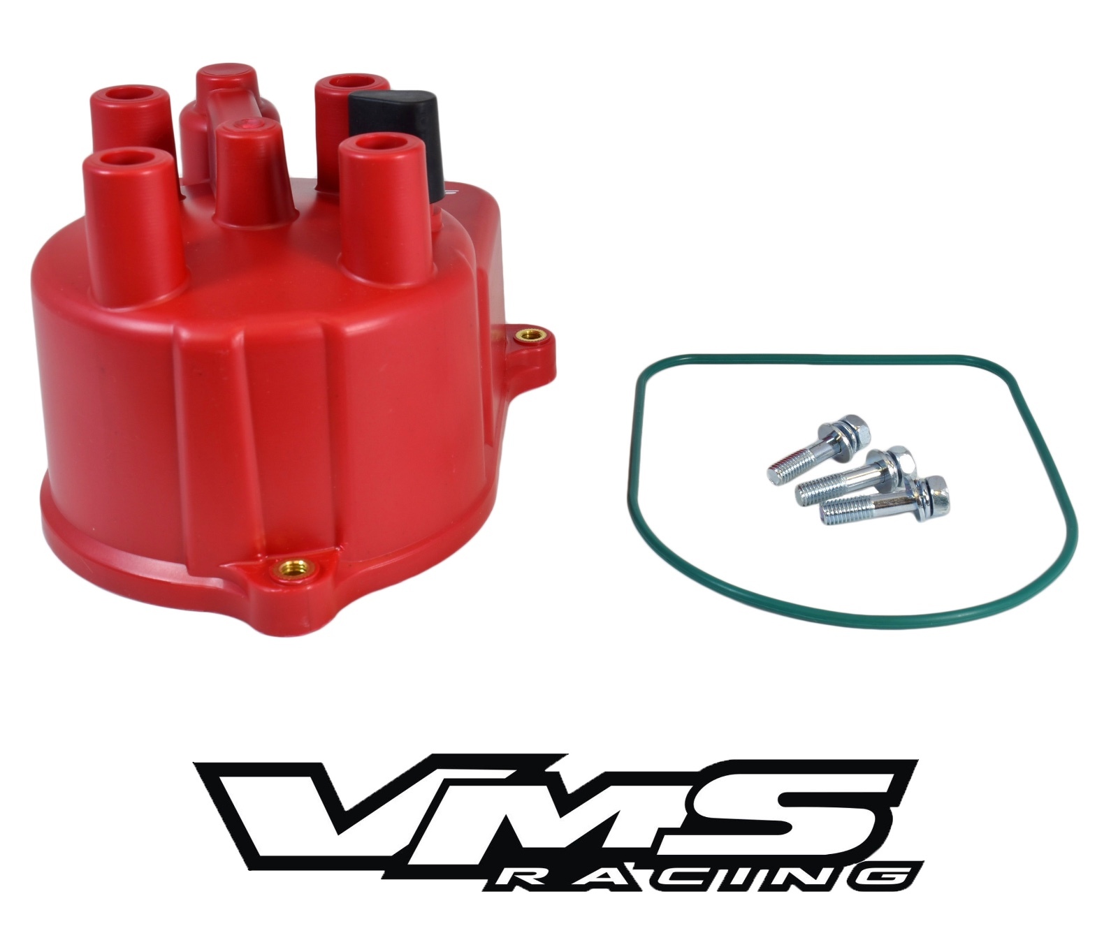 VMS RACING RED OE STYLE DISTRIBUTOR CAP FOR 96-00 HONDA CIVIC D16Y8 EK 1.6L VTEC