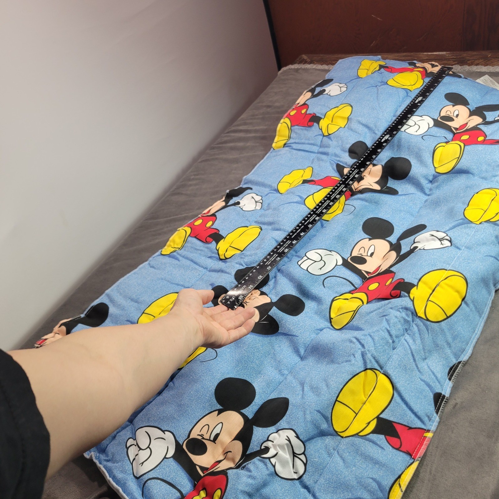 Disney Mickey For Kids Nap Mat Set with Pillow and Backpack Blue Vintage USA
