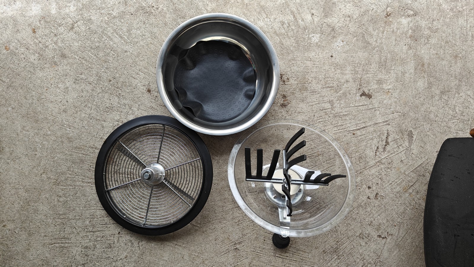 13" Bud Leaf Bowl Trimmer Spin Stainless Steel Blades for Hydroponic Plant