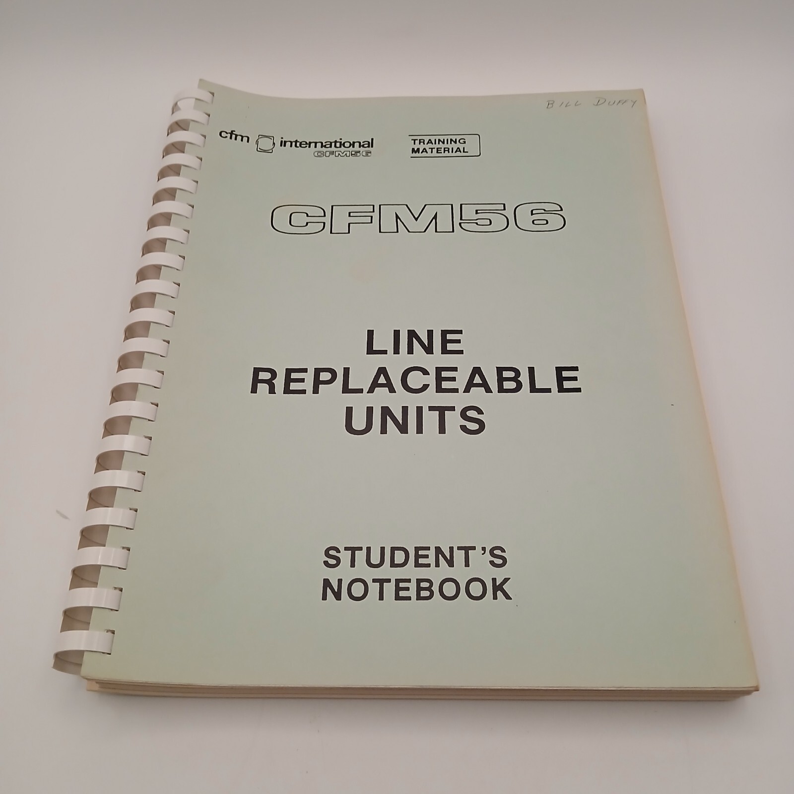 Vintage CFM International CFM56 Line Replaceable Units Students Notebook Manual