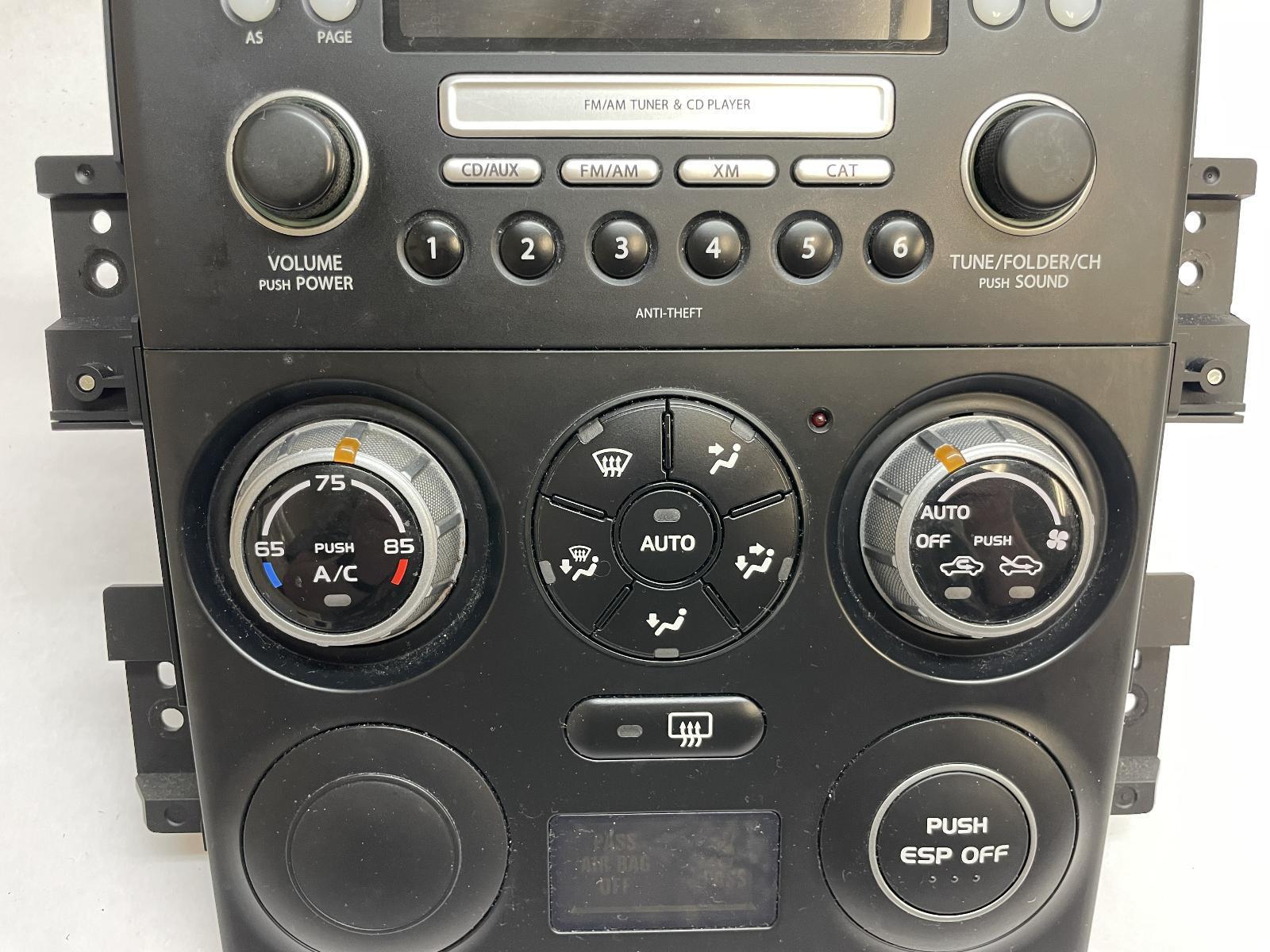 2007 SUZUKI GRAND VITARA RADIO CONTROL PANEL RECEIVER HEAT/AC CONTROLS OEM