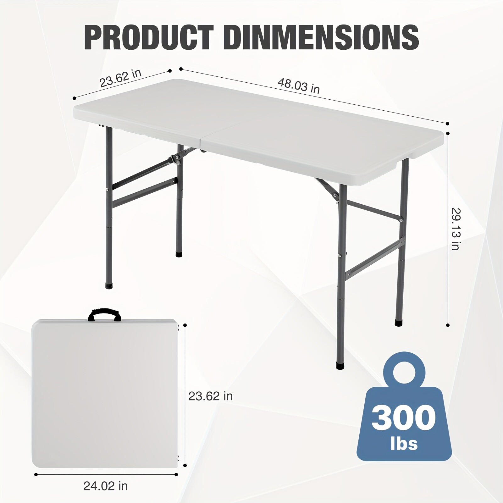 Folding Table Portable Outdoor Table Heavy Duty Camping Picnic Dining Table