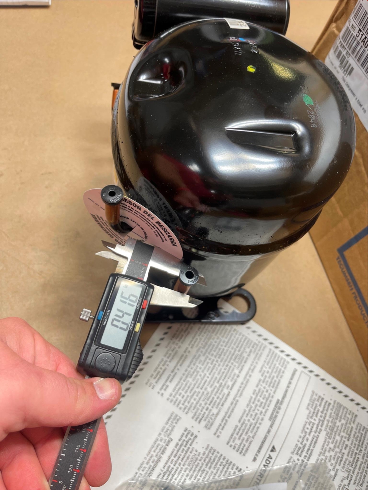 Tecumseh AE1022E-212-J7 115V 1PH Refrigeration Compressor R134A 1/3HP