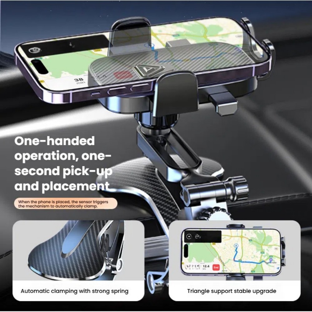 Universal 360° Car Phone Mount Holder For Cell Phone Samsung Galaxy iPhone Stand