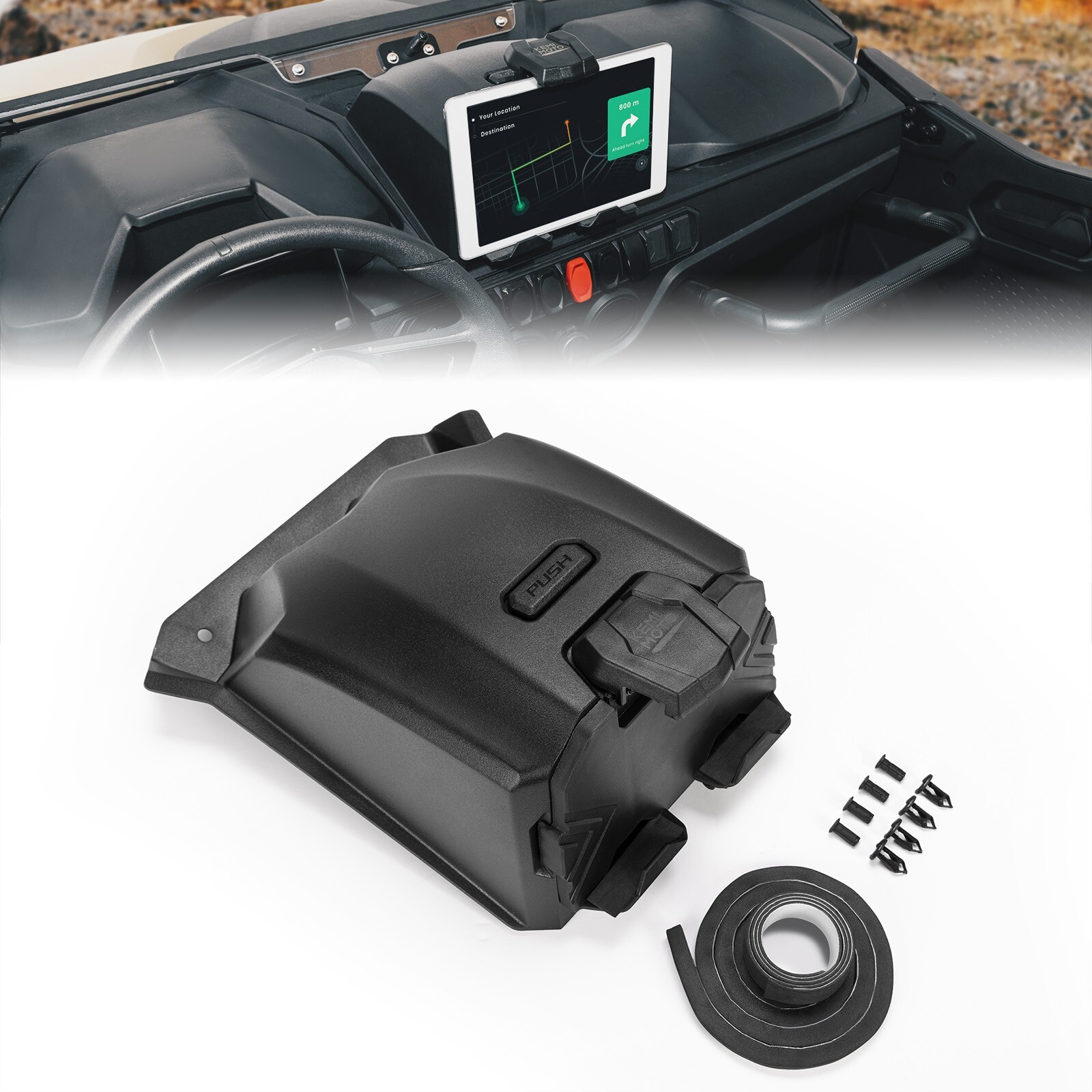 For CFMOTO ZForce 950 Sport Trail 2023-25 Electronic Tablet Device Holder Mount