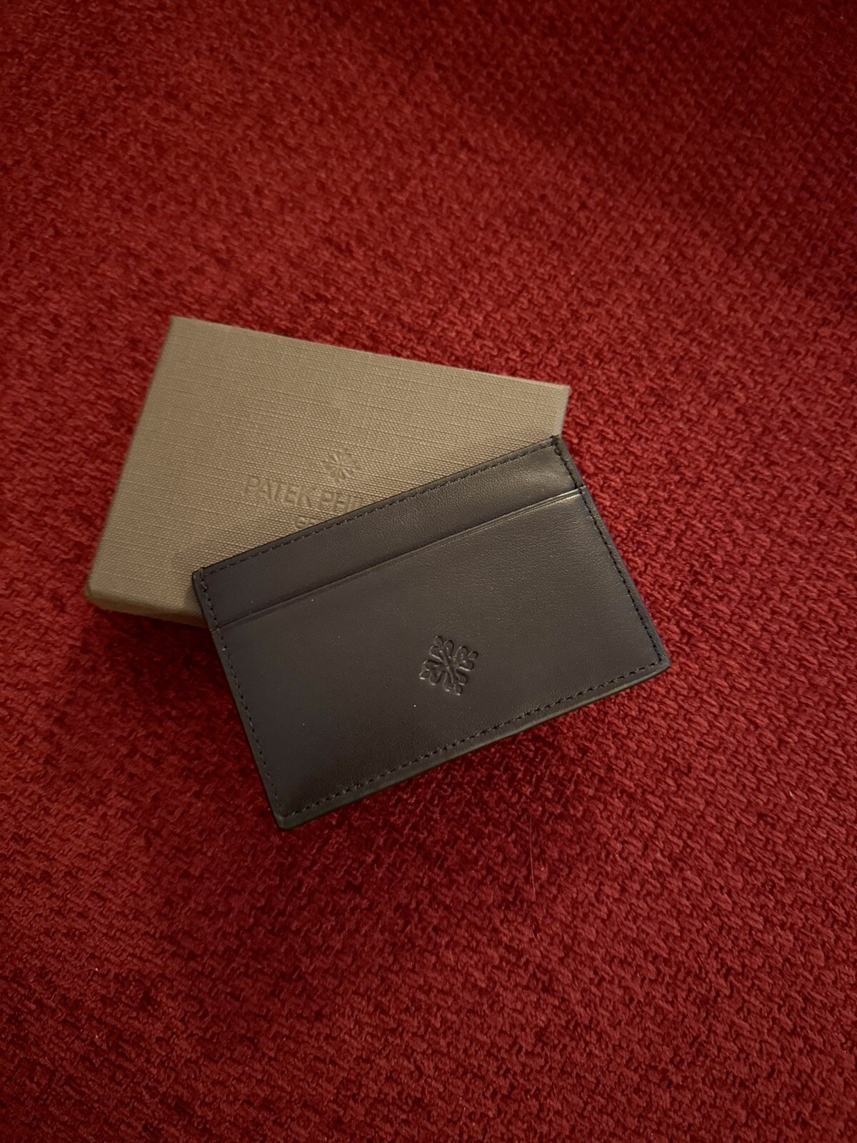 Patek Philippe Calatrava Black Calfskin Cardholder Card Wallet - AD VIP Gift