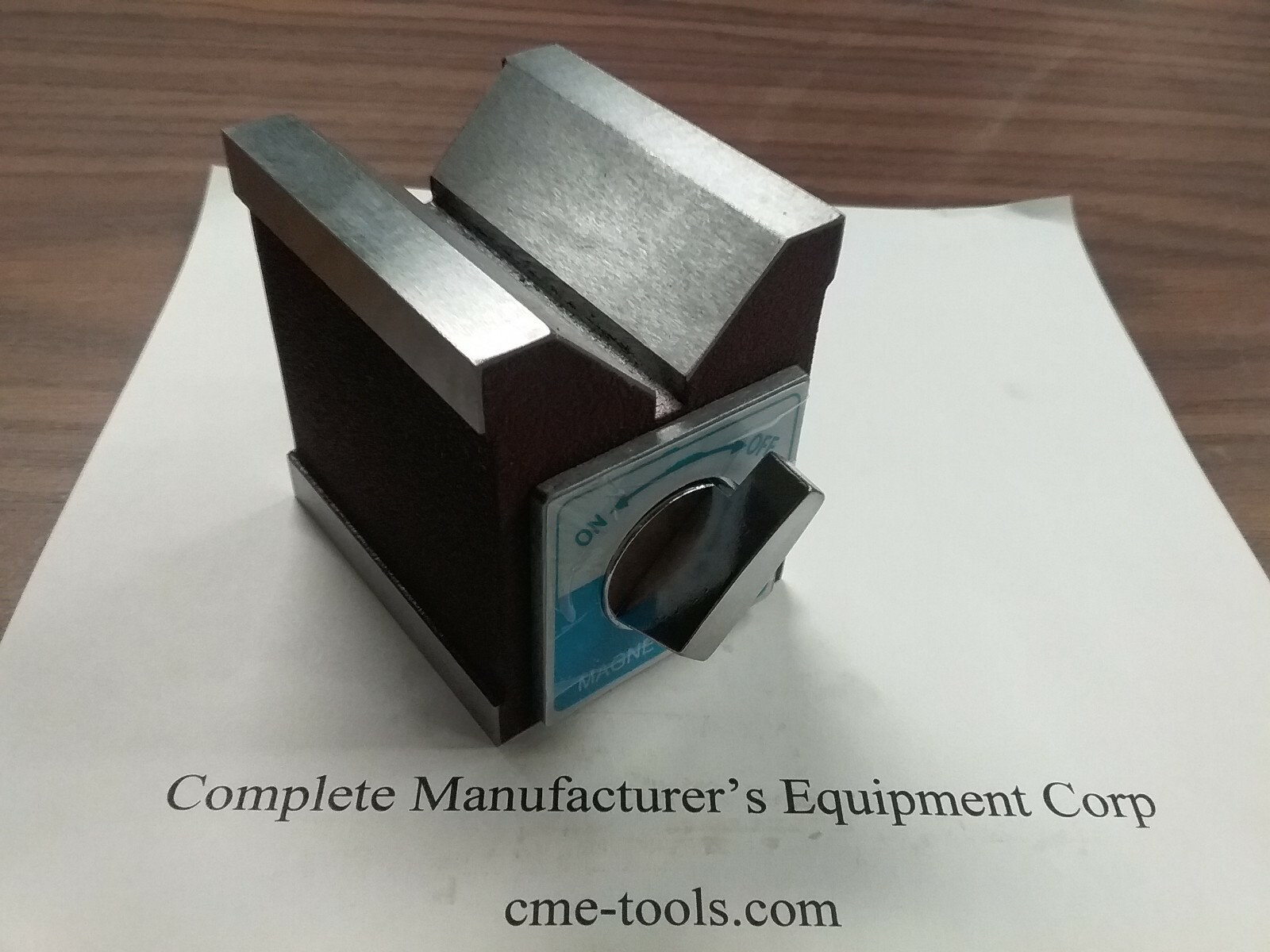 2-7/8x2-3/8x2-3/4" on/off magnetic Knob V-BLOCK 260 lbs mag power #706P-150