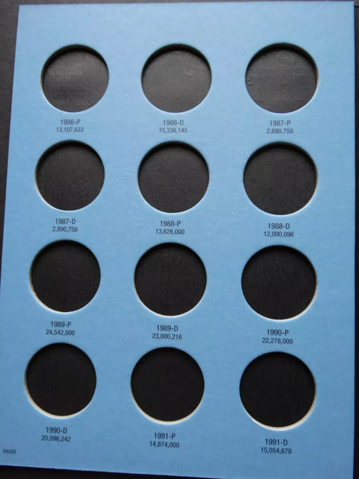 Set of 4 - Whitman Kennedy Half Dollar Coin Folders Number 1-4 1964-2025 Book