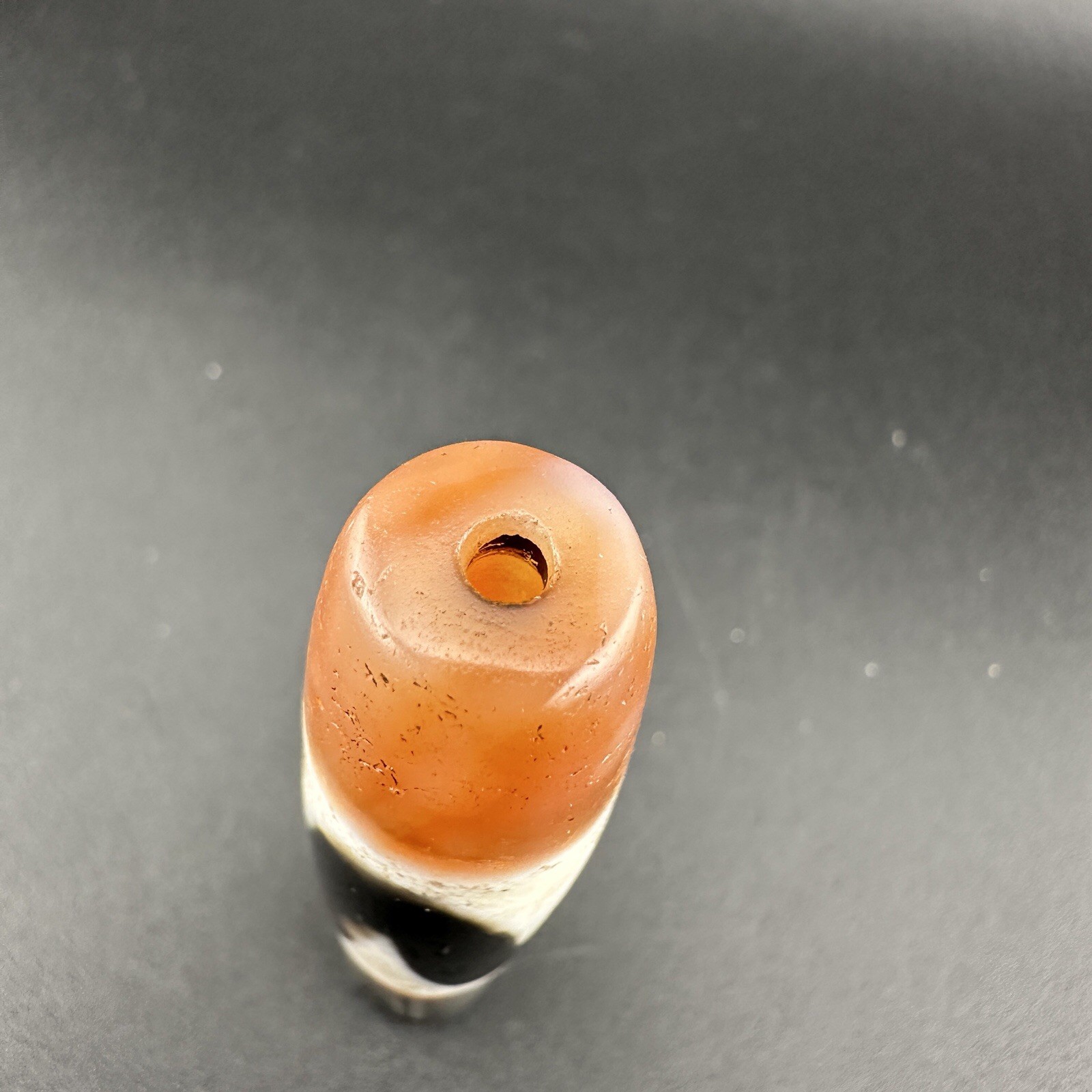 Indo Tibetan Himalayan Agate Dzi Amulet Prayer Pendant Bead Rare